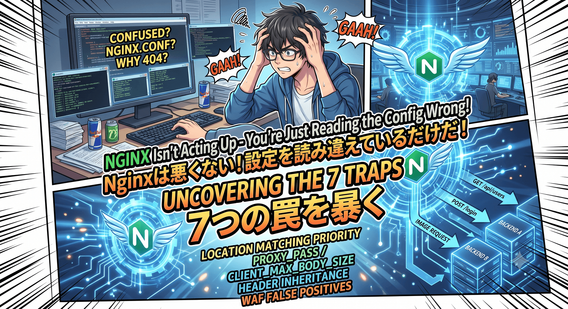 Nginxは気まぐれなんかじゃない — ただ設定の読み方を間違えているだけ