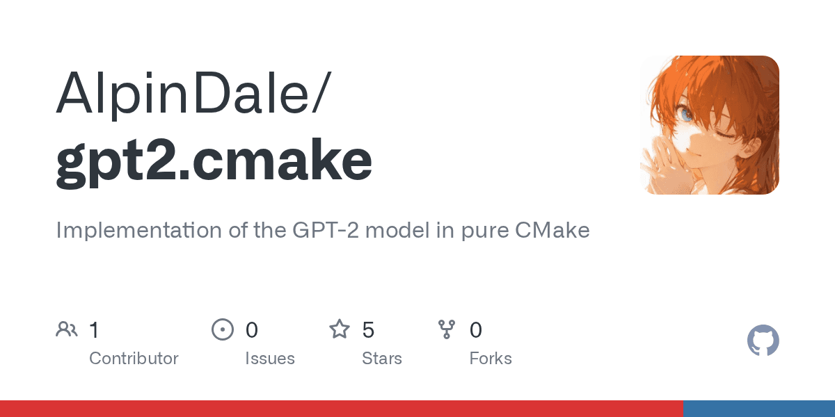 GPT-2 in Pure CMake: Because Why Not