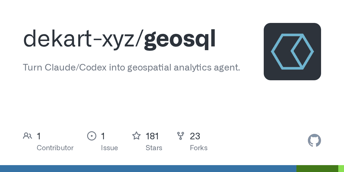 GeoSQL: LLMを地理空間分析エージェントに変える