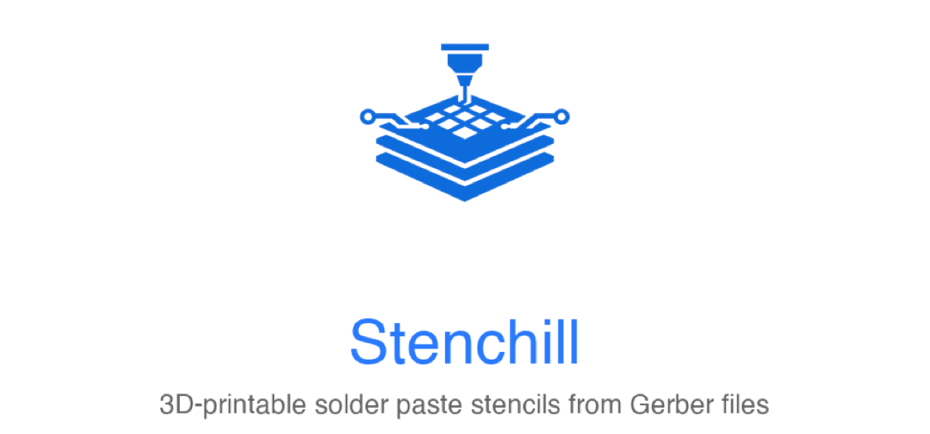 Stenchill: Free 3D-Printable PCB Solder Paste Stencils from Gerber Files