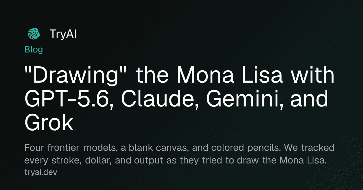 AI Drawing Arena: GPT-5.6 Sol Beats Claude, Gemini, and Grok at Colored Pencil Art