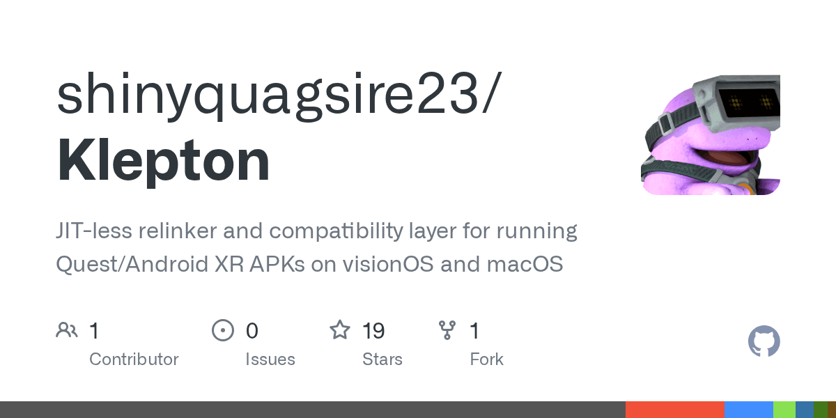 Klepton: JITなしでAndroid VR APKをApple Vision Proで実行