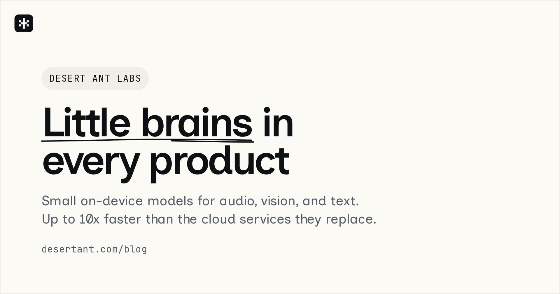 Desert Ant Labs launches 18 on-device models that beat cloud APIs on speed and cost